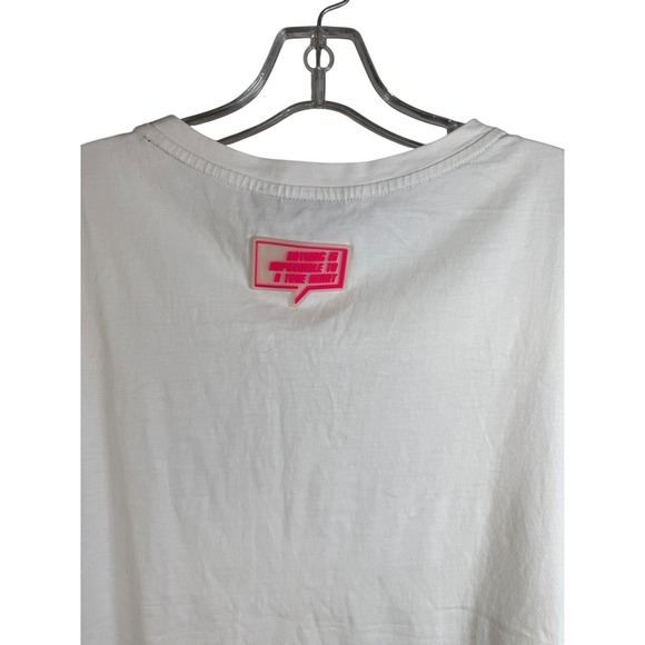 Disney Mulan Shirt Womens Large White Coolio Jersey Top Graphic Fierce Fearless - Picture 3 of 8